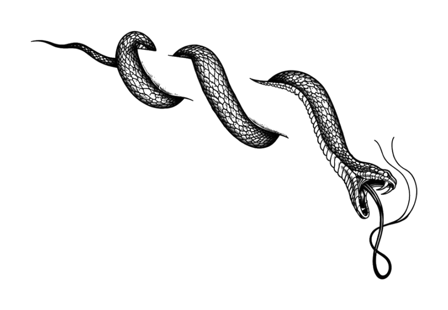 Serpent tattoo design