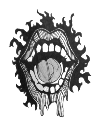 Fanged Mouth tattoo design