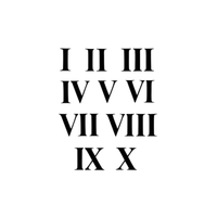 Roman Numeral Sheet